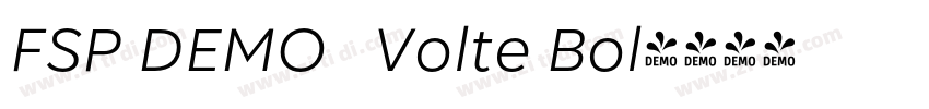 FSP DEMO   Volte Bol字体转换